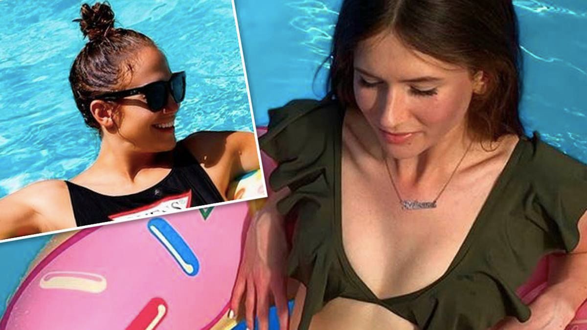 Roxie Węgiel w odważnym bikini wskoczyła na dmuchaną zabawkę. Swoją gorącą  fotką mogłaby zawstydzić J.Lo