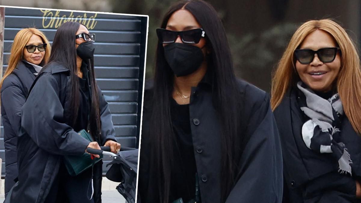 Naomi Campbell zabrała mamę i córeczkę na Paris Fashion Week. To ich  pierwsze zdjęcia ze wspólnego spaceru