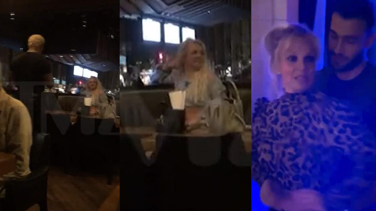 Britney Spears wpadła w szał na randce z mężem. Film z restauracji obiegł  sieć. Fani martwią się o stan idolki