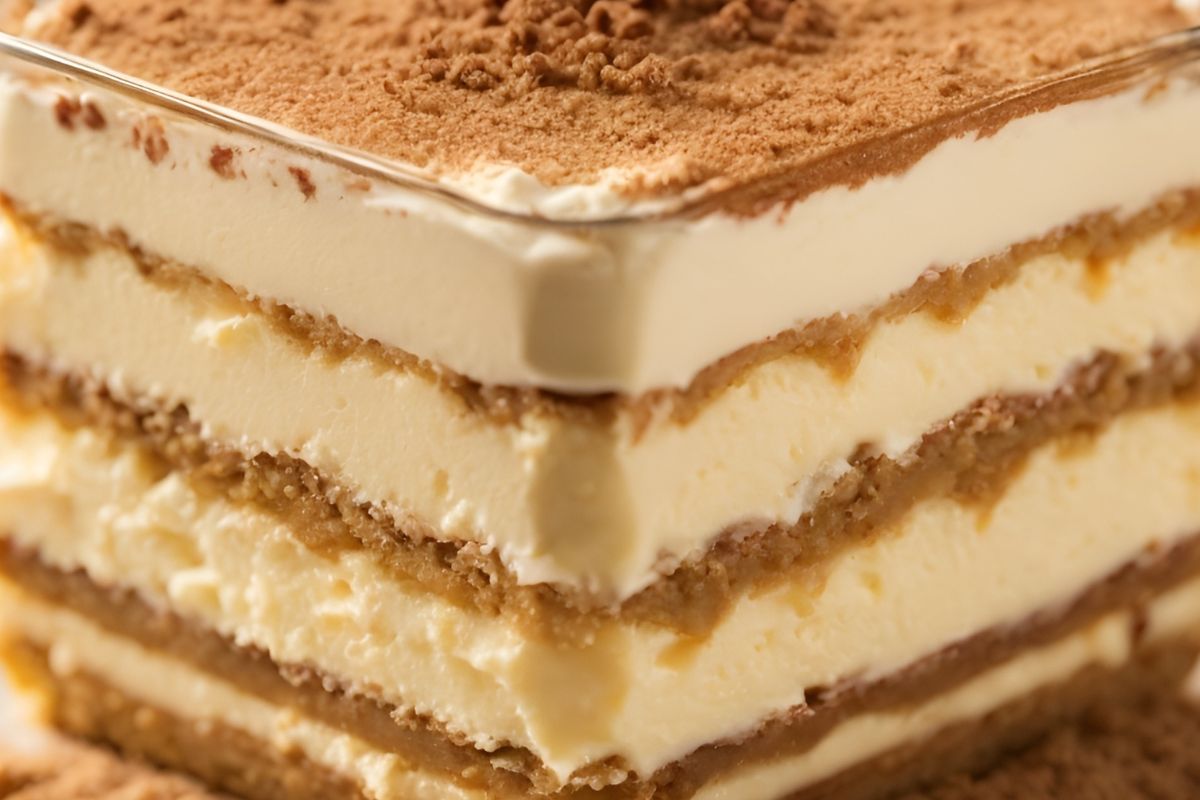 Nobake layered cream cake A dessert sensation made from biscuits