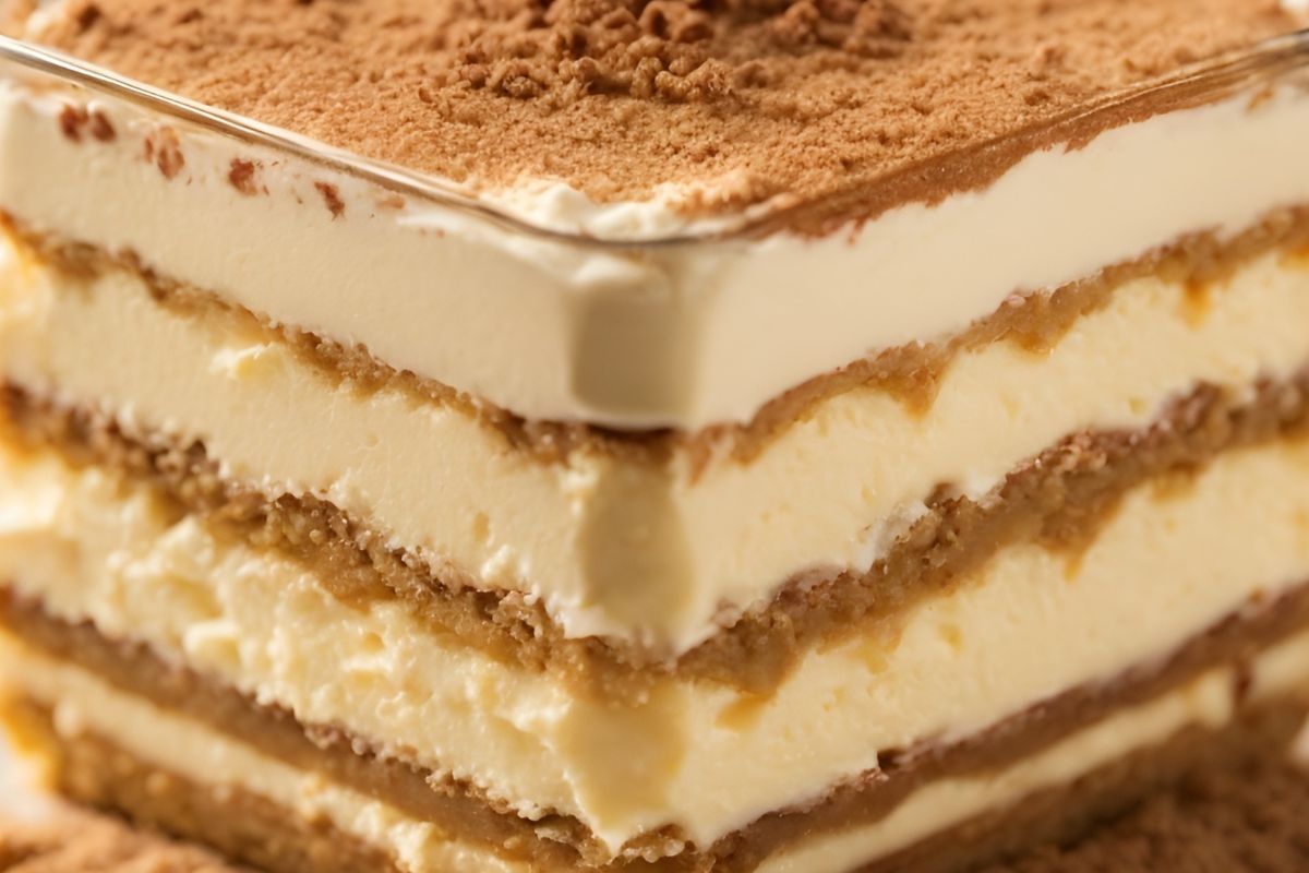 No Bake Layered Cream Cake A Dessert Sensation Made From Biscuits