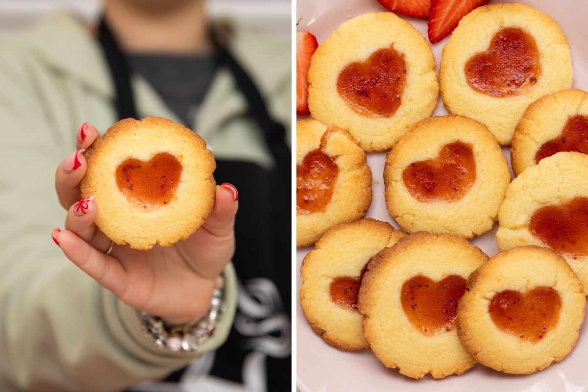 Creating delightful homemade shortbread cookies with a heart accent: An ...