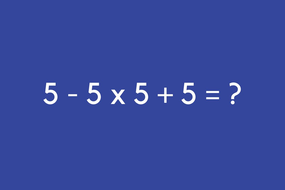 Primary school math puzzle stumps adults: can you solve the equation 5 ...