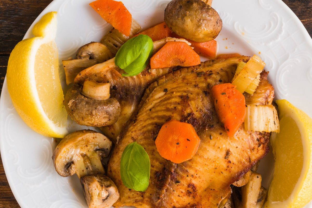 Baked fish with mushrooms A gourmet delight made simple