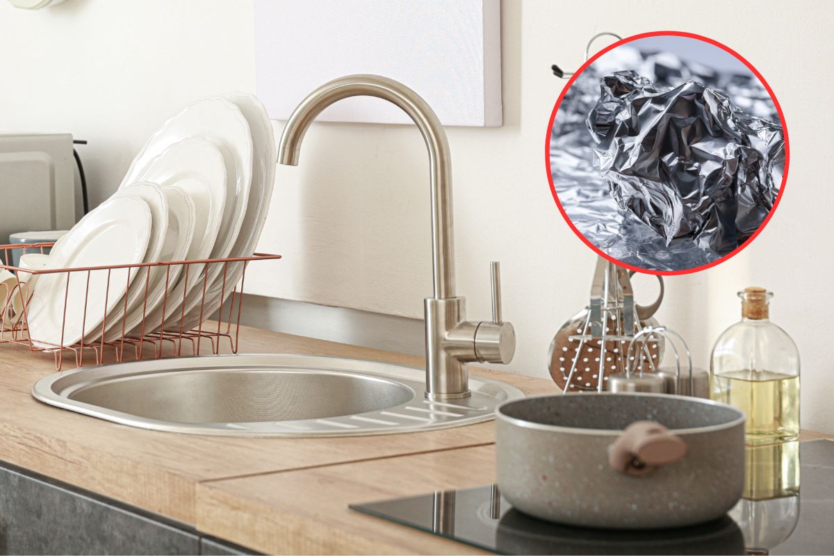 Unfolding the aluminum foil. Revealing its helpful kitchen hacks and