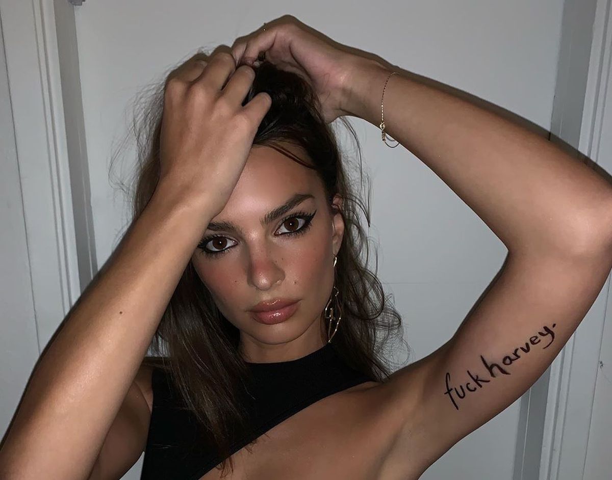 Emily Ratajkowski wrzuciła zdjęcie. Harvey Weinstein zrugany przez modelkę  - o2