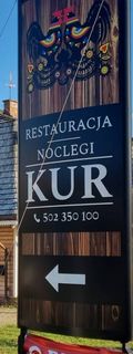 Hotelik-Resturacja "KUR" Myszyniec. Kurpie - Trasa na Mazury