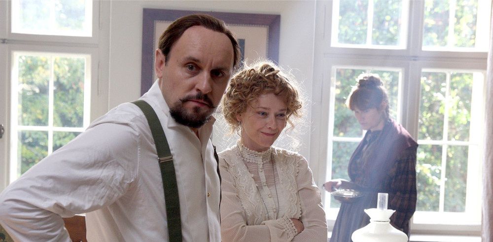 Adam Woronowicz na planie filmu "Kamerdyner"