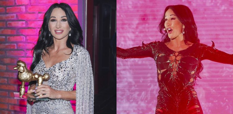 Justyna Steczkowska na gali Pudelek Pink Party