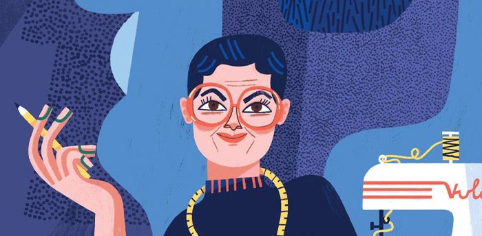 Portraits of Liz Claiborne and Frieda Belinfante