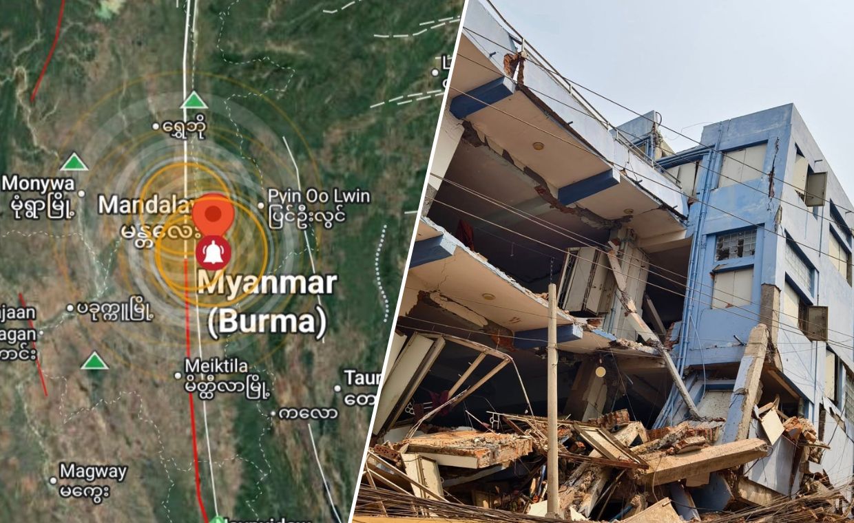 Earthquake myanmar today news