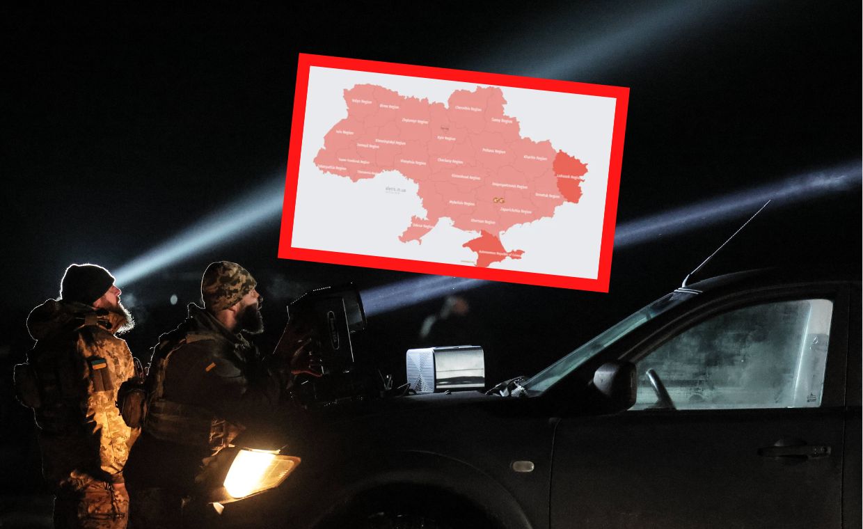 Ucrania está en rojo.  Alerta antiaérea en todo el país [RELACJA NA ŻYWO]