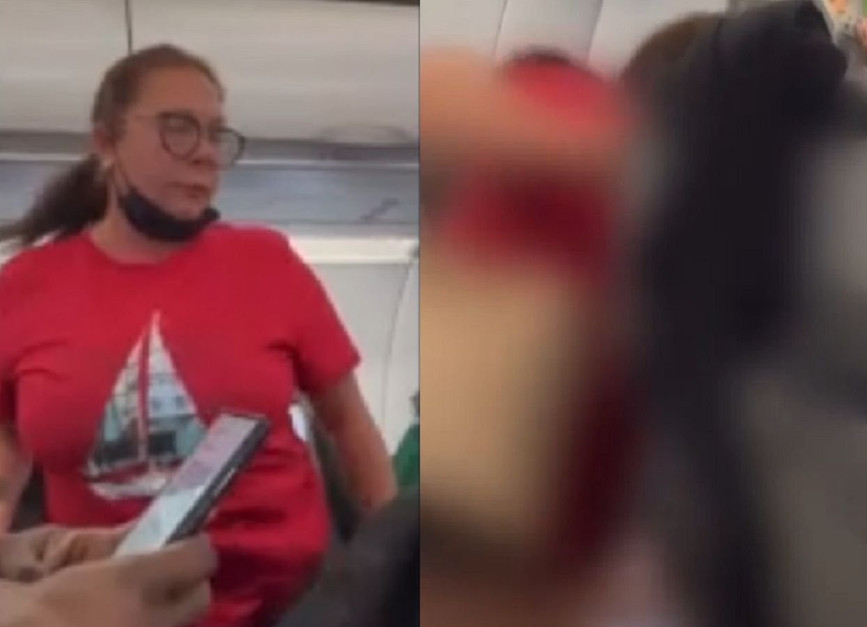 I gotta go pee!': Woman pulls pants down in aisle during Florida flight,  video shows