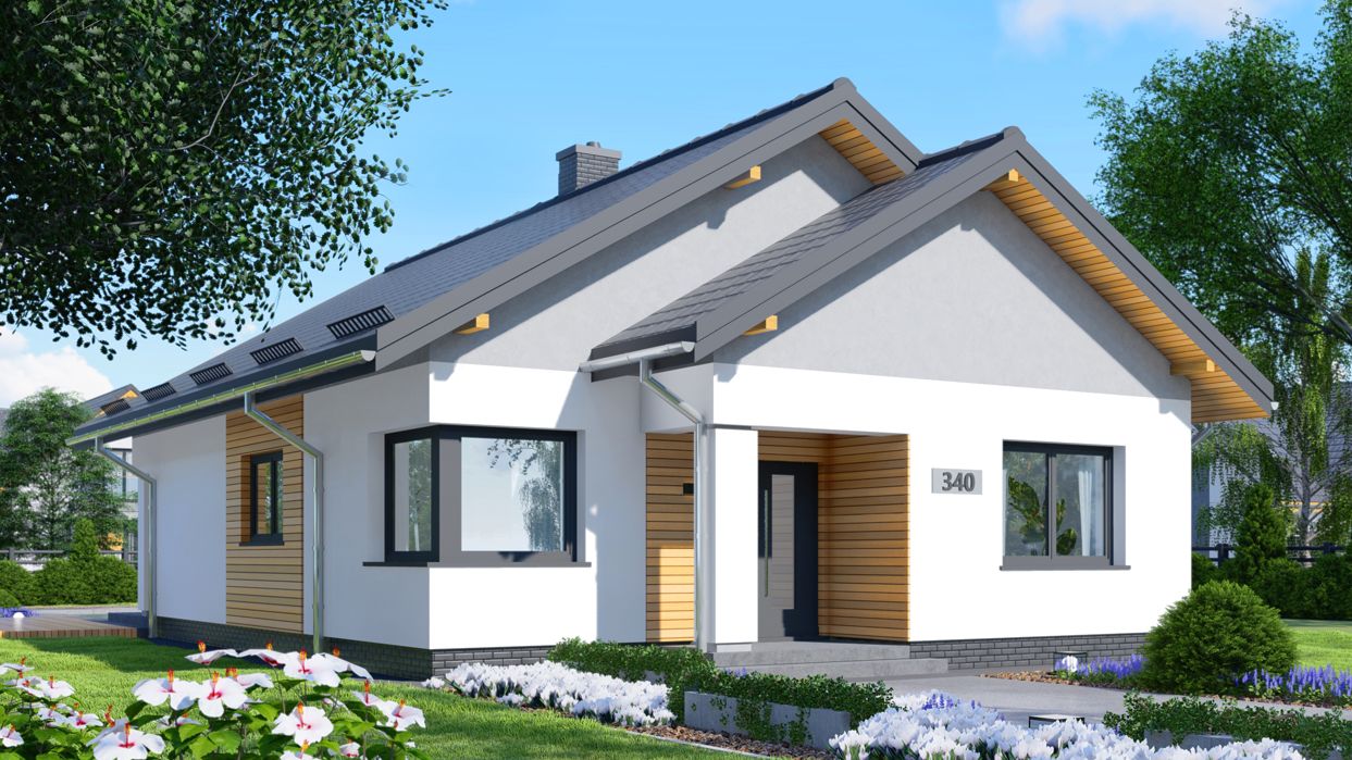 Kilátós Menedék típusterv – 100 m², 3 szoba + Nappali