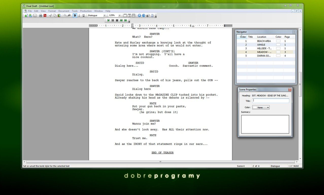 Final Draft 12.0.5 Build 82.1 dobreprogramy