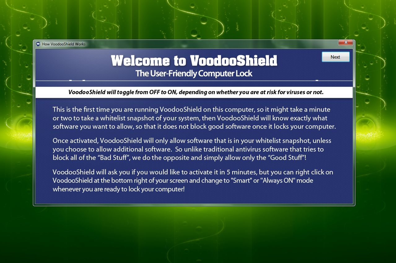instal VoodooShield