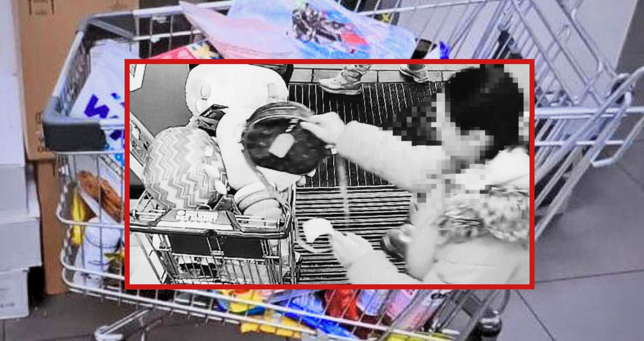 Zapłaciła za 2 rzeczy, wyjechała z pełnym wózkiem