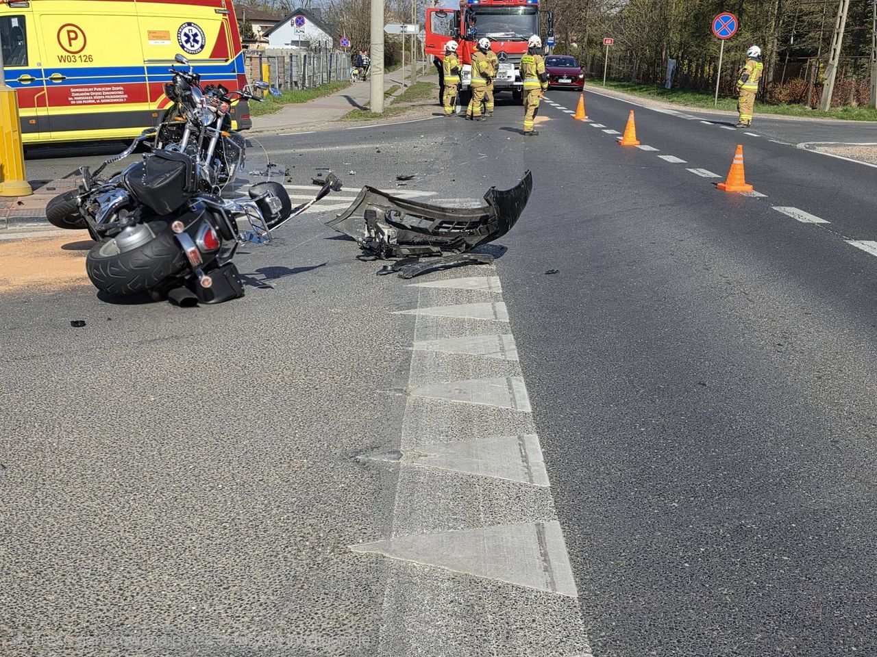 Potrącenie motocyklisty w Drobinie. Sprawcy uciekli z miejsca zdarzenia i porzucili pojazd!