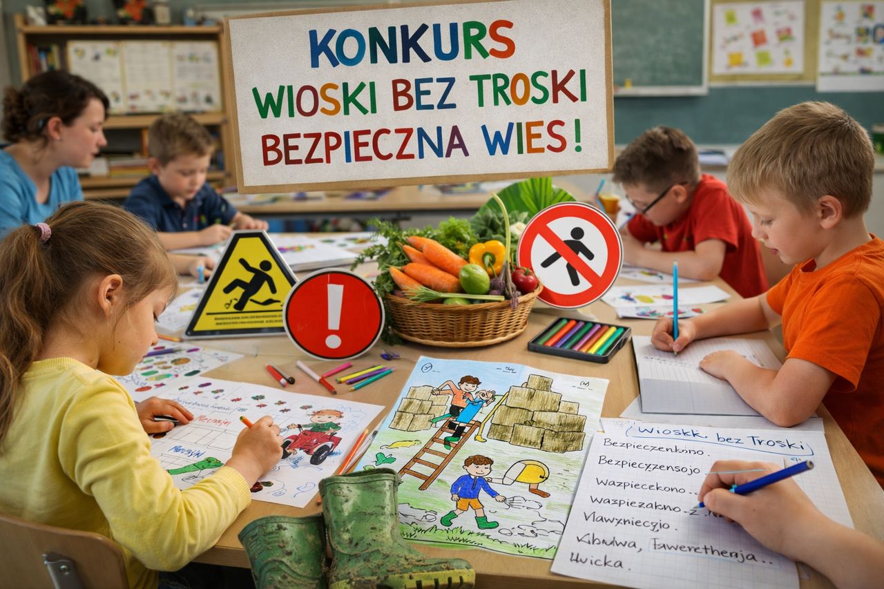 "Wioski bez troski". Uczniowie z Wielkopolski mogą wziąć udział w konkursie o bezpieczeństwie na wsi