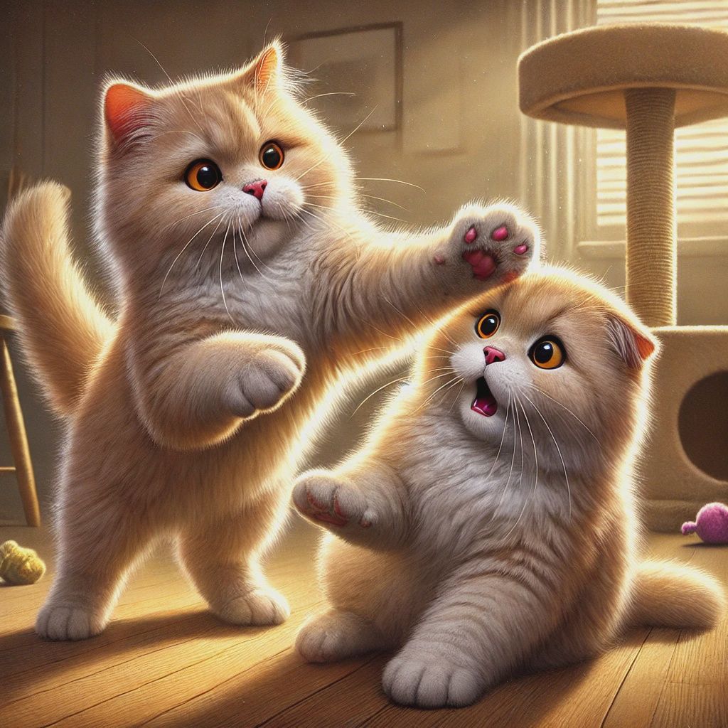 Dlaczego koty się biją? Inaczej: dlaczego koty się policzkują!