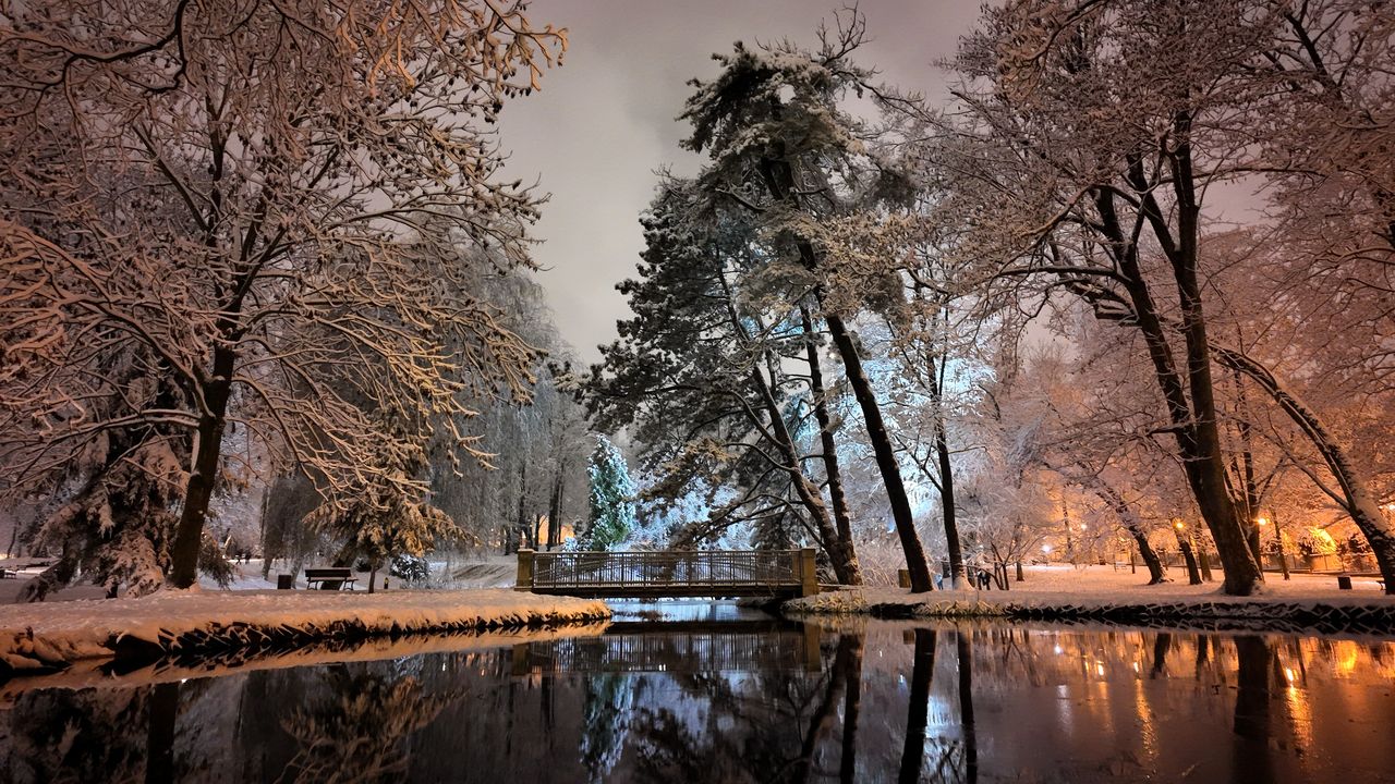 Pierwszy śnieg w Częstochowie 2025. Park Staszica wygląda jak z baśni – zobacz zdjęcia