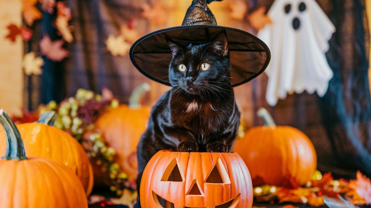 Koty i Halloween. 10 wskazówek, jak zapewnić bezpieczeństwo kotu