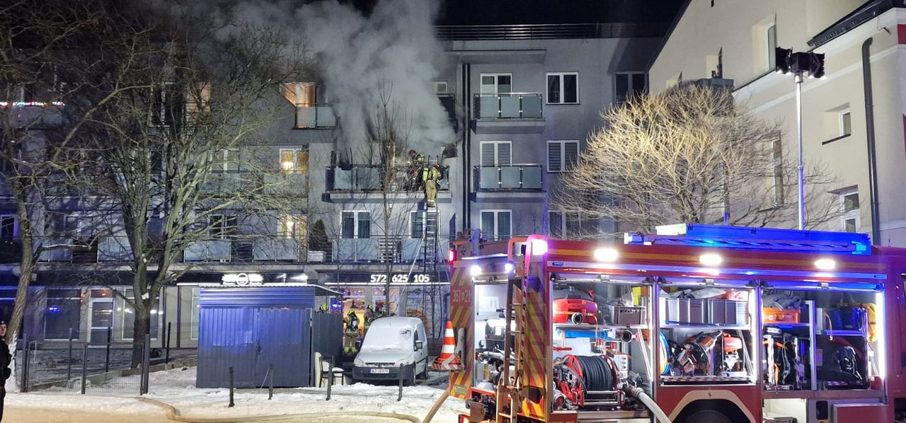 Kobieta poważnie poparzona. Łącznie 5 poszkodowanych w wyniku pożaru na ul. 3 Maja