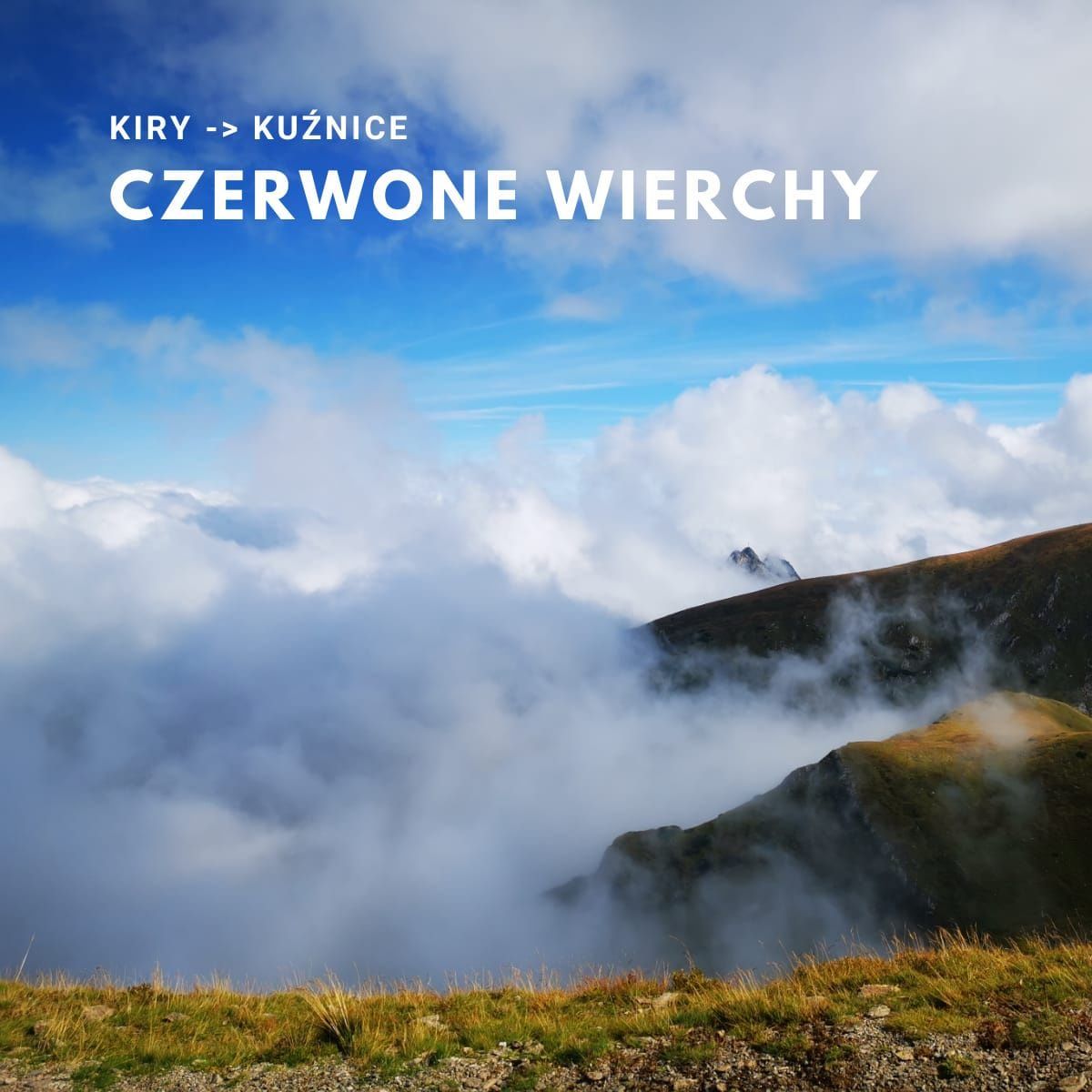 Szlak na Czerwone Wierchy z Kir do Kuźnic