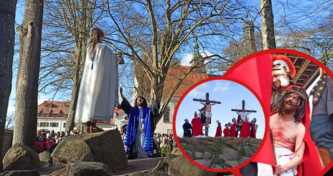 Górka Klasztorna: Misterium Męki Pańskiej. Przybyły tłumy pielgrzymów
