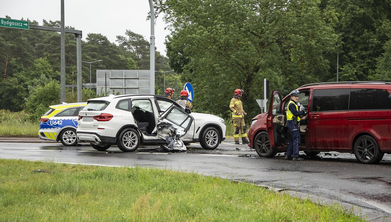 4 osoby ranne w dwóch wypadkach na pilskiej obwodnicy