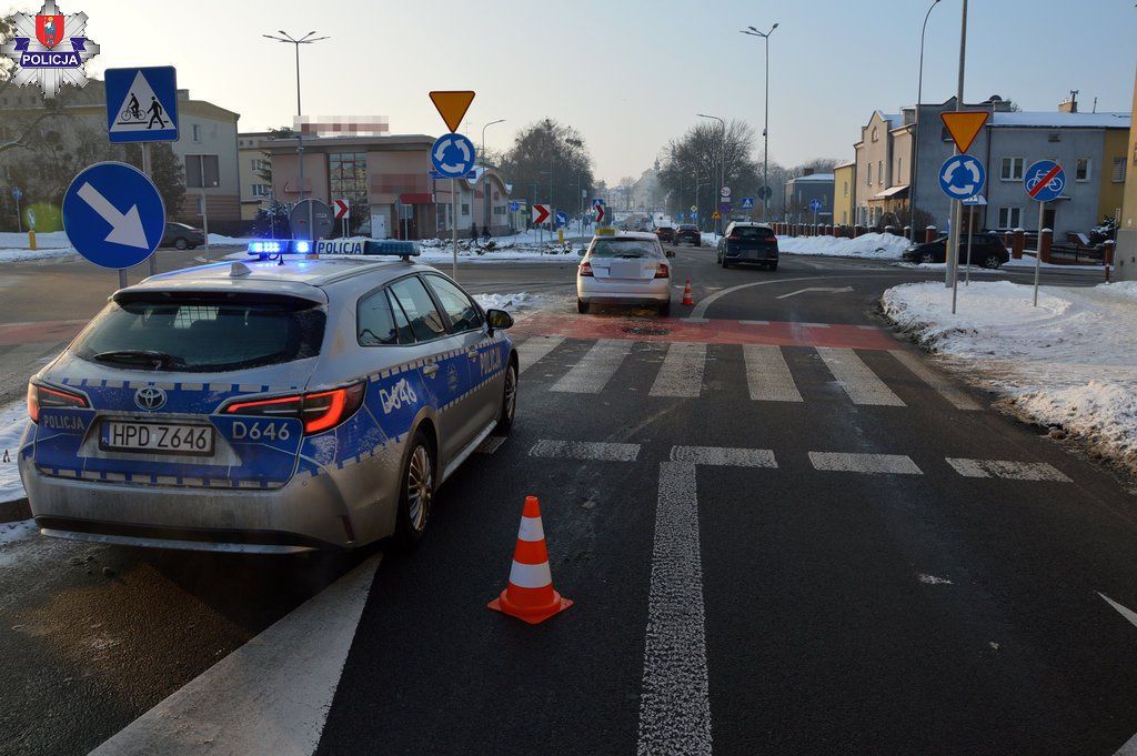 Potrącenie pieszego na ul. Piłsudskiego w Zamościu. 37-latek trafił do szpitala