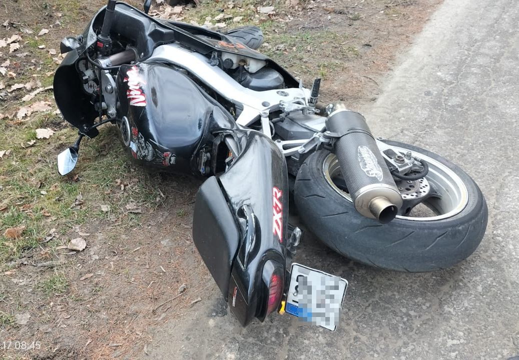 Pościg za motocyklistą pod Lublinem. 39-latek bez uprawnień, motocykl bez przeglądu od 11 lat