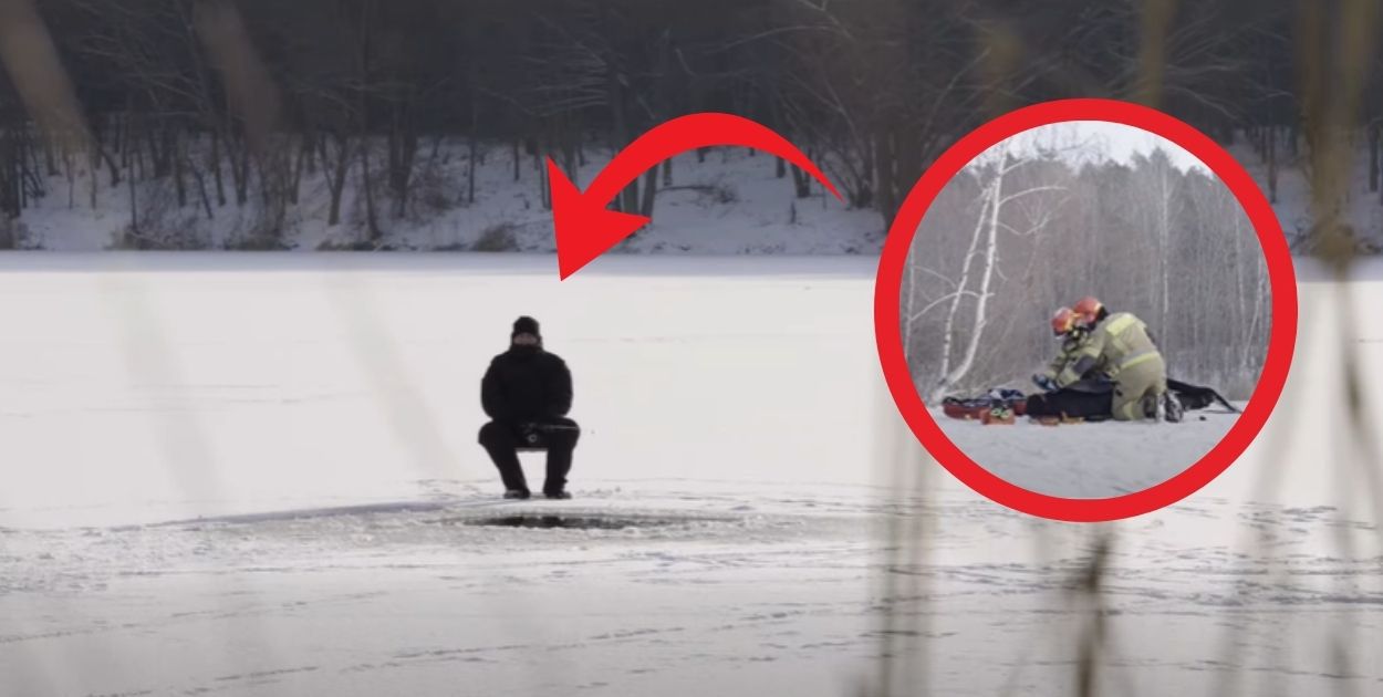 Gostynińscy policjanci ostrzegają: nie wchodź na zamarznięte zbiorniki wodne!
