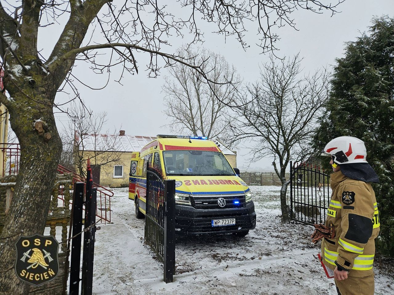 Szybka reakcja uratowała życie seniorki. Pani Jadwiga dziękuje służbom z Brudzenia Dużego