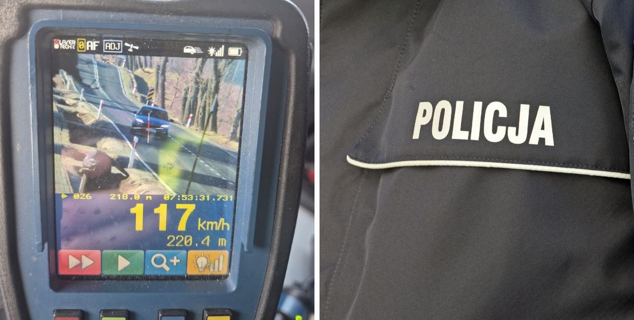 117 km/h w terenie zabudowanym. 44-letni kierowca stracił prawo jazdy