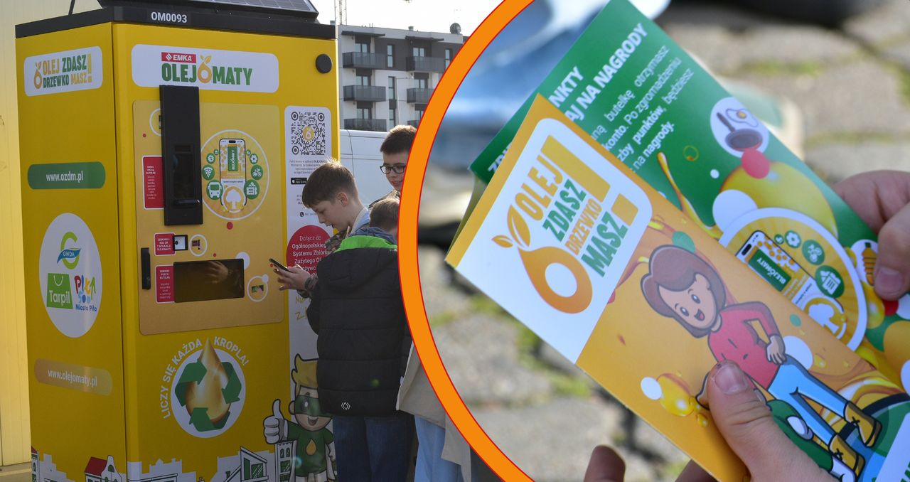 Pierwszy olejomat w Pile. Stanął przy targowisku na ul. Rynkowej