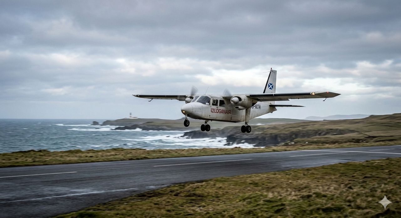 Najkrótszy lot świata trwa 53 sekundy! Zobacz trasę Westray – Papa Westray