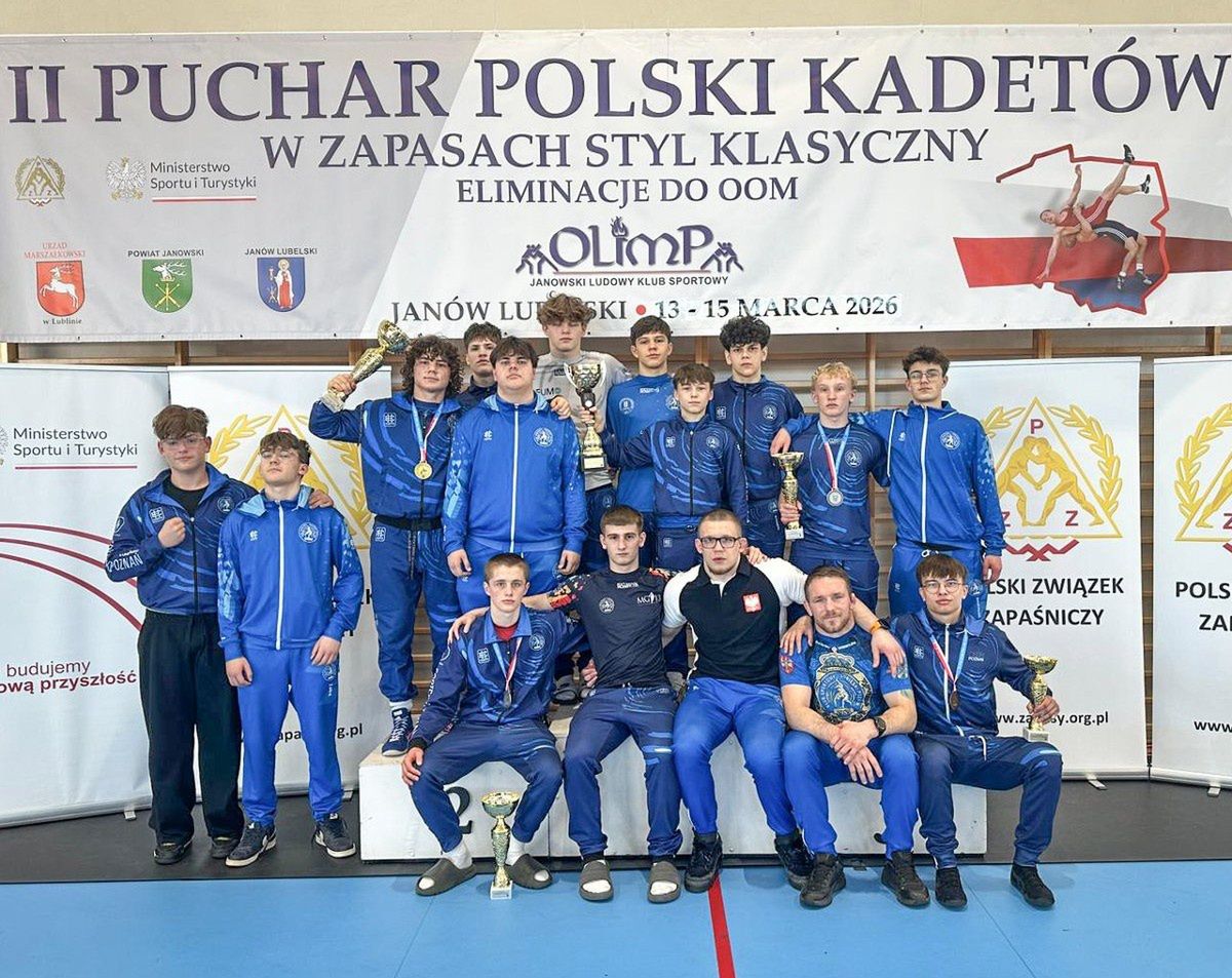 Młodzi zapaśnicy Sobieskiego znów na podium. Świetny występ w Pucharze Polski Kadetów