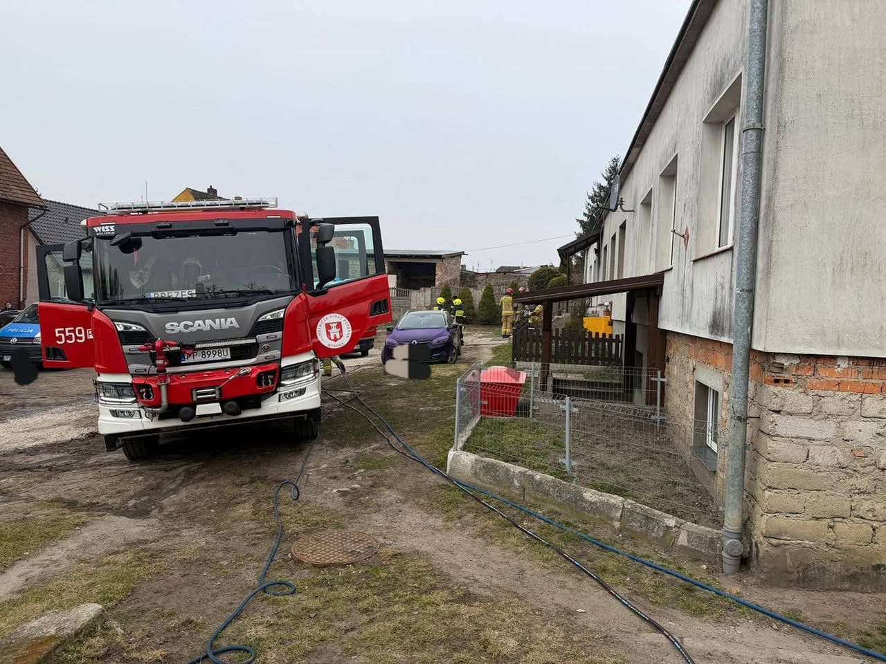 Tragiczny pożar w Wysokiej. Nie żyje dwoje małych dzieci