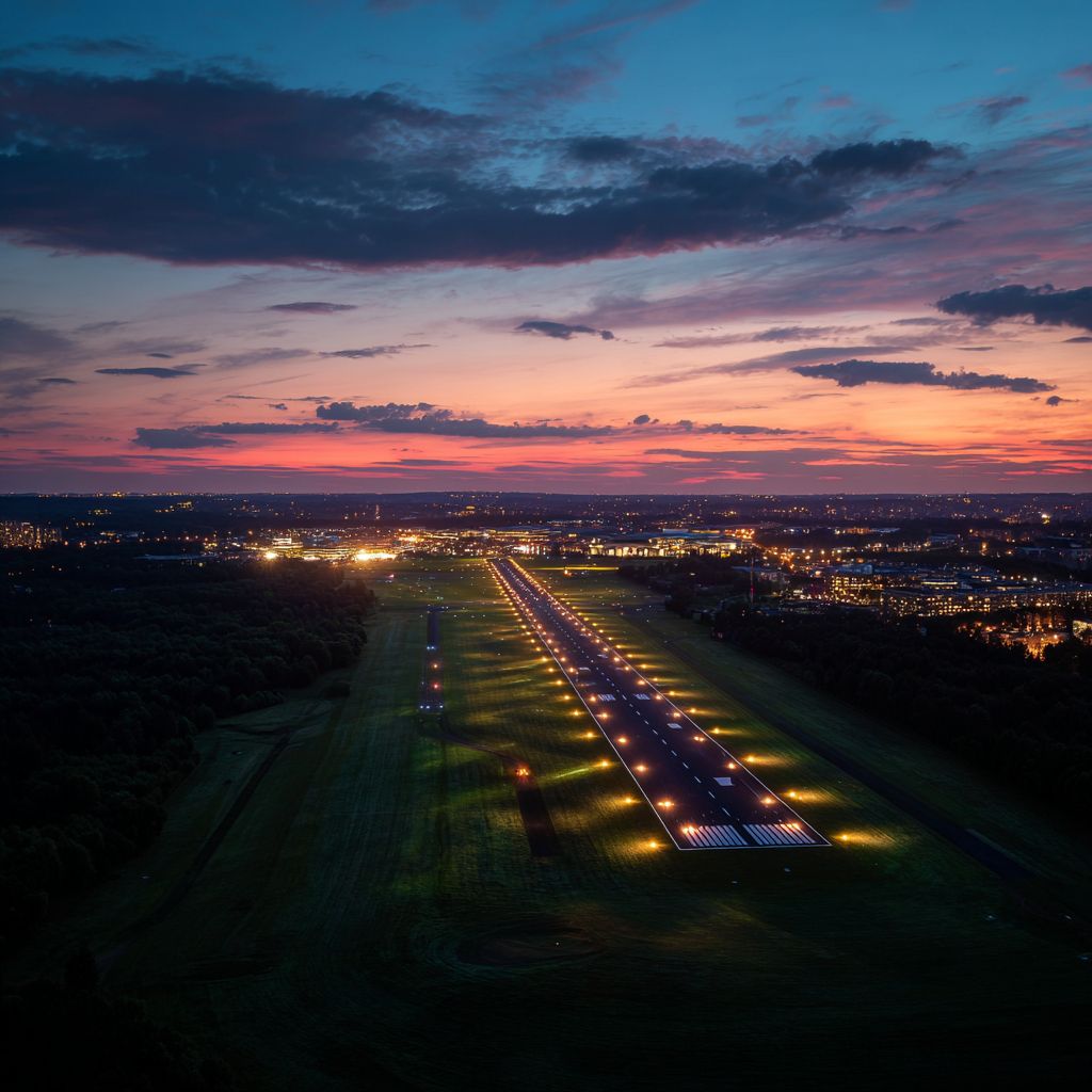 Tego jeszcze nie było! Golfiści uderzą z pasa startowego lotniska… w środku nocy