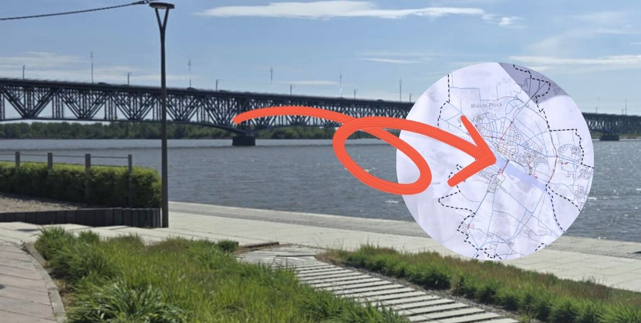 Kładka rowerowa pod starym mostem