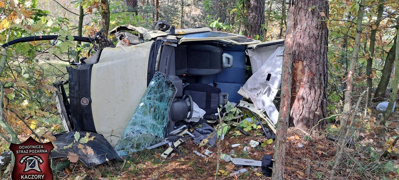 Poważny wypadek na drodze Piła - Kaczory