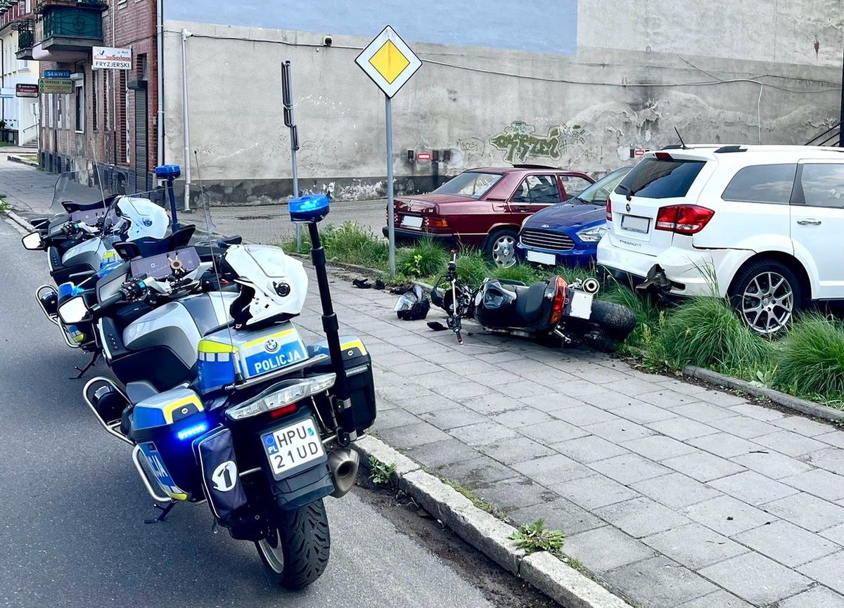 Pościg ulicami Piły. Motocyklista pod wpływem narkotyków, bez prawa jazdy, z zakazem i… poszukiwany
