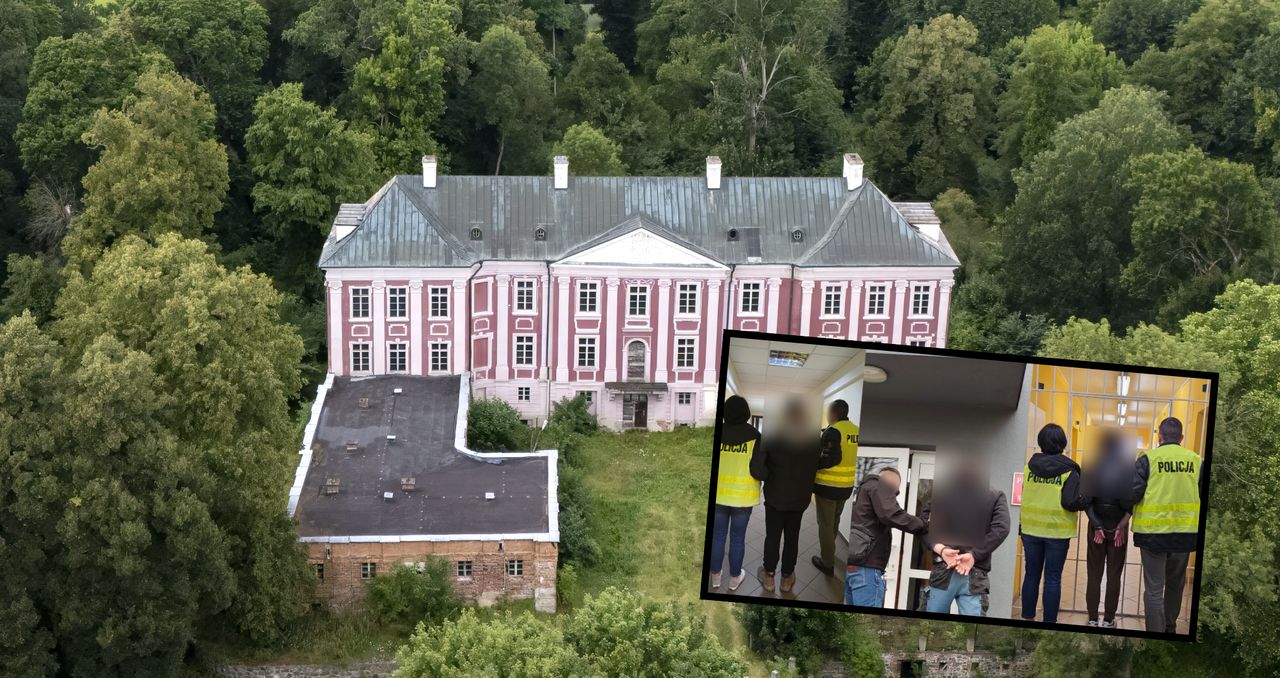 Kradzież miedzi z Pałacu Sapiehów w Wieleniu