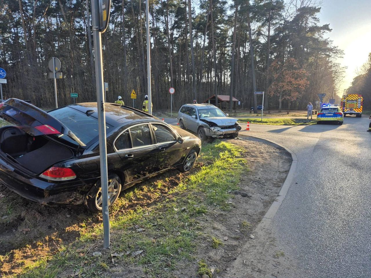 Pijany kierowca BMW spowodował kolizję w Brwilnie. Drugi kierowca bez uprawnień!