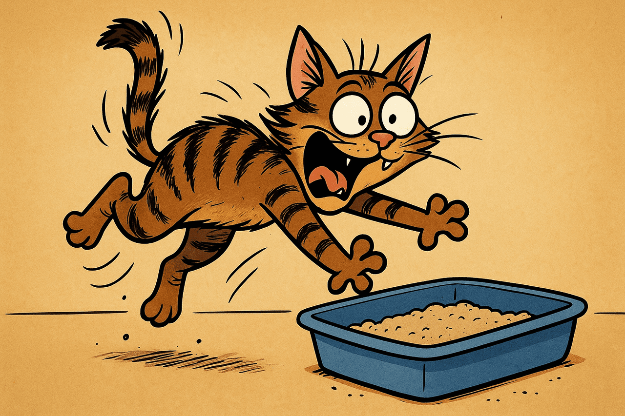 Dlaczego koty dostają „szału po kuwecie”?