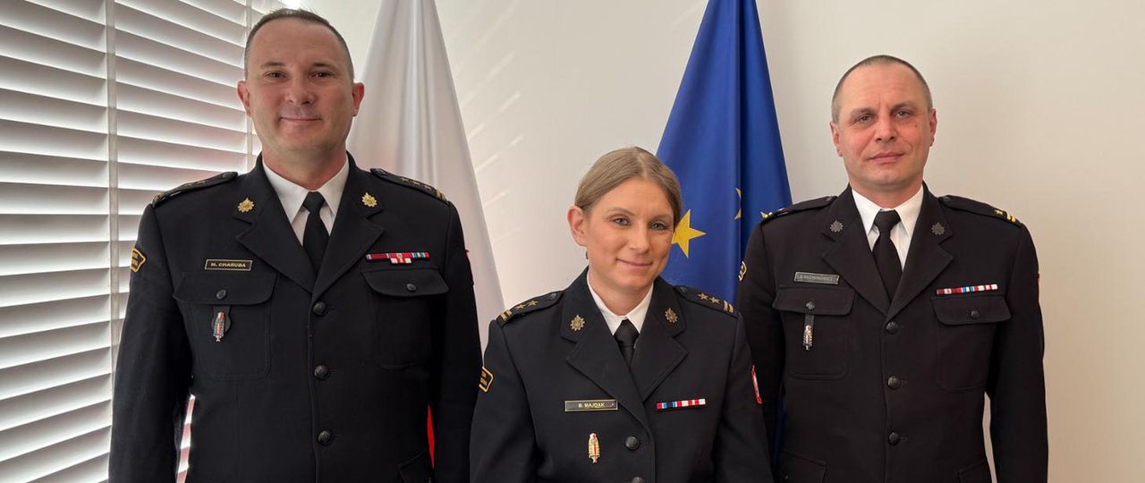 Zmiana na stanowisku zastępcy komendanta powiatowego PSP w Opatowie. Rafał Piątek odchodzi na emeryturę, Barbara Majdak obejmuje funkcję
