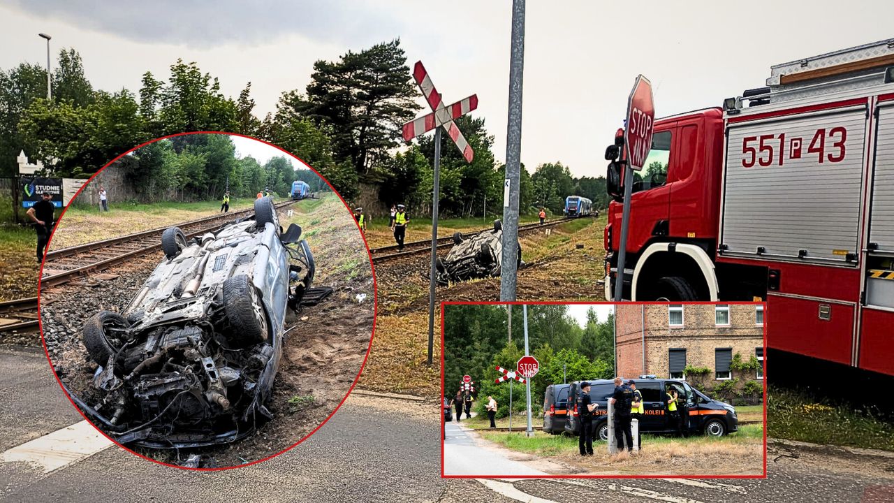 Pociąg zderzył się z samochodem osobowym