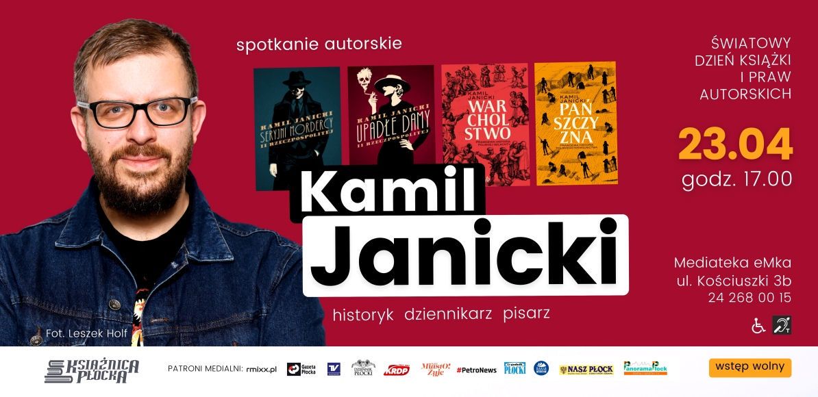 Literacka wiosna w Płocku. Spotkania autorskie i wydarzenia w Mediatece eMka