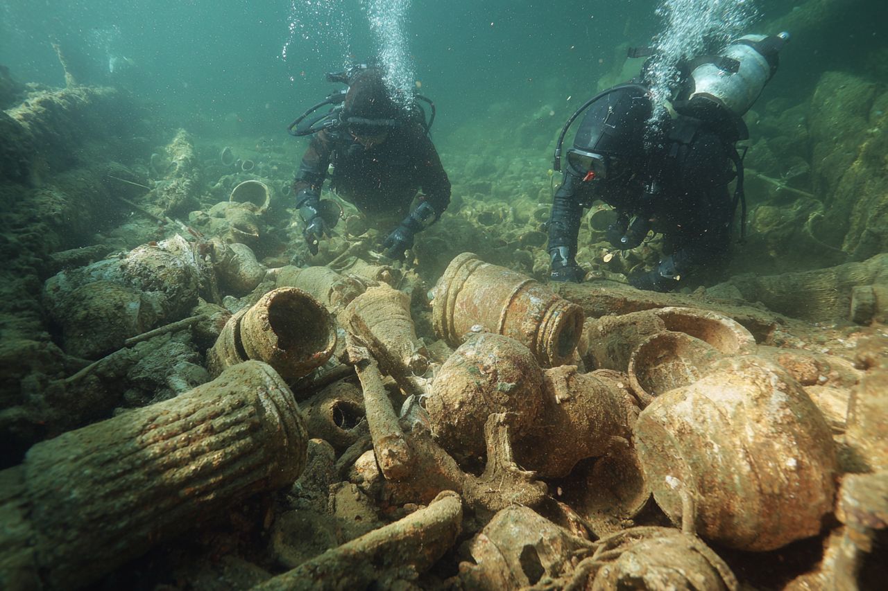 Rzymski skarb spod lustra jeziora. Archeolodzy wydobyli ponad 1000 artefaktów sprzed dwóch tysięcy lat